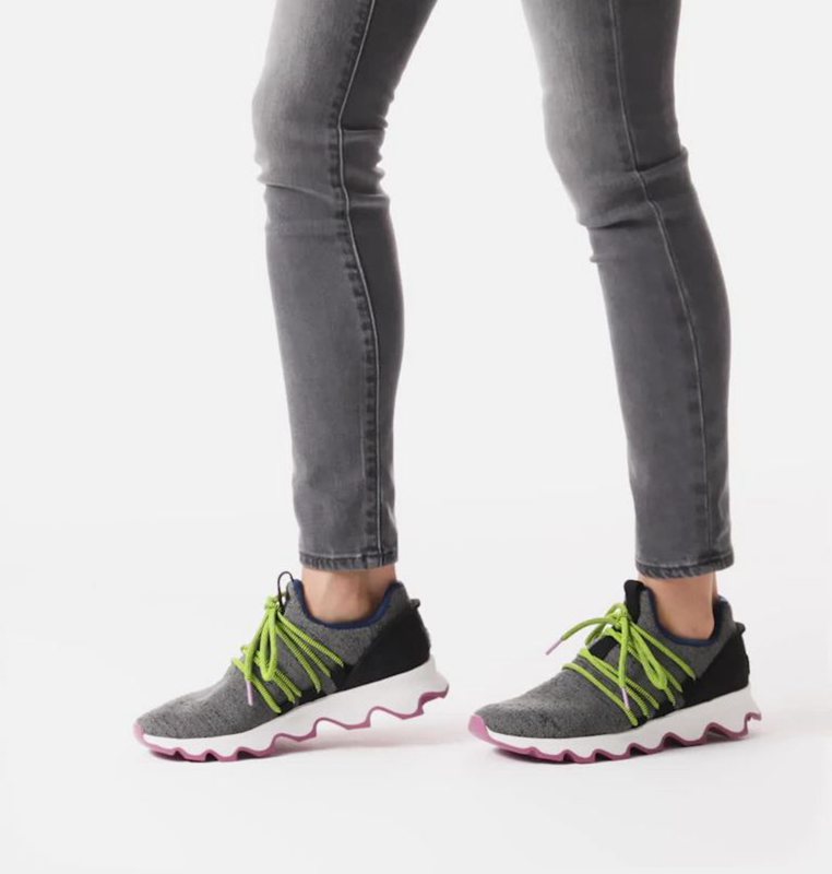 Womens Sneakers Grey - Sorel Kinetic™ Lace Low - 719-OTDMZS